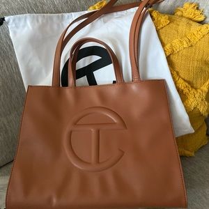 Medium Tan Telfar Shopping Bag